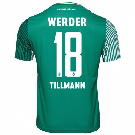 Kandiny Niño Camiseta Felix Tillmann #18 Verde 1ª Equipación 2023/24 La Camisa Chile