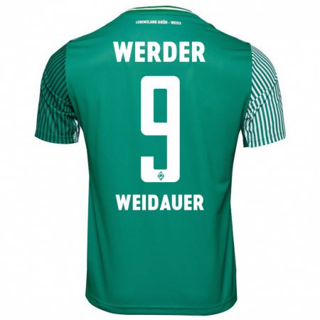 Kandiny Niño Camiseta Sophie Weidauer #9 Verde 1ª Equipación 2023/24 La Camisa Chile