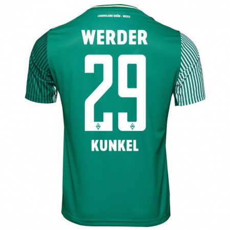 Kandiny Niño Camiseta Melina Kunkel #29 Verde 1ª Equipación 2023/24 La Camisa Chile