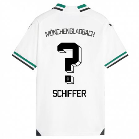 Kandiny Niño Camiseta Ben Schiffer #0 Blanco Verde 1ª Equipación 2023/24 La Camisa Chile