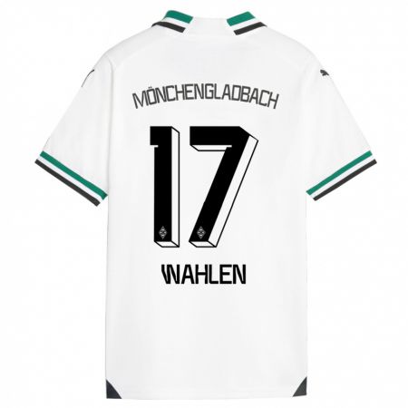 Kandiny Niño Camiseta Vanessa Wahlen #17 Blanco Verde 1ª Equipación 2023/24 La Camisa Chile