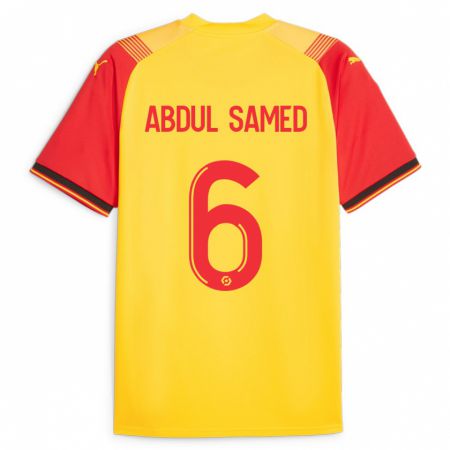 Kandiny Niño Camiseta Salis Abdul Samed #6 Amarillo 1ª Equipación 2023/24 La Camisa Chile