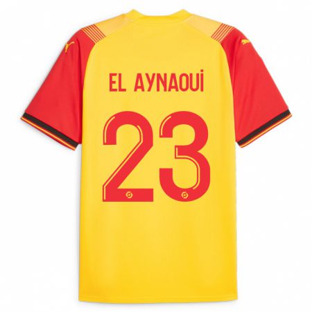 Kandiny Niño Camiseta Neil El Aynaoui #23 Amarillo 1ª Equipación 2023/24 La Camisa Chile