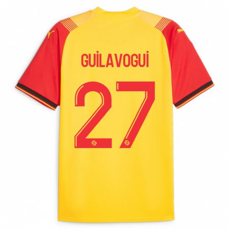 Kandiny Niño Camiseta Morgan Guilavogui #27 Amarillo 1ª Equipación 2023/24 La Camisa Chile