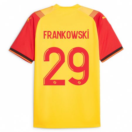 Kandiny Niño Camiseta Przemyslaw Frankowski #29 Amarillo 1ª Equipación 2023/24 La Camisa Chile