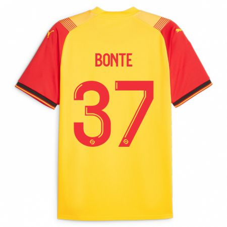 Kandiny Niño Camiseta Nolan Bonte #37 Amarillo 1ª Equipación 2023/24 La Camisa Chile