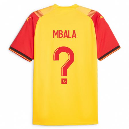 Kandiny Niño Camiseta Keny Mbala #0 Amarillo 1ª Equipación 2023/24 La Camisa Chile