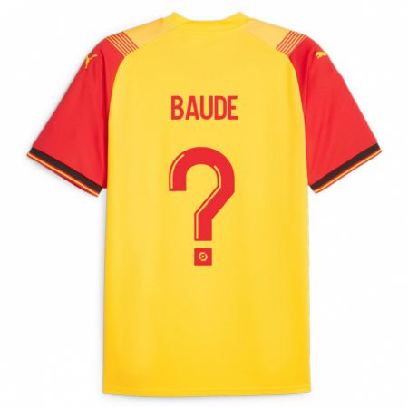 Kandiny Niño Camiseta Léo Baudé #0 Amarillo 1ª Equipación 2023/24 La Camisa Chile