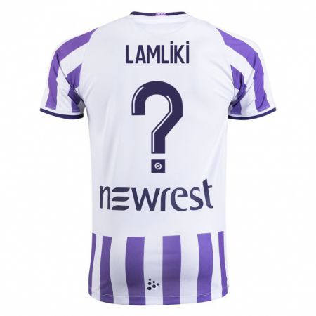 Kandiny Niño Camiseta Nassim Lamliki #0 Blanco 1ª Equipación 2023/24 La Camisa Chile