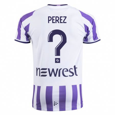 Kandiny Niño Camiseta Giacomo Perez #0 Blanco 1ª Equipación 2023/24 La Camisa Chile