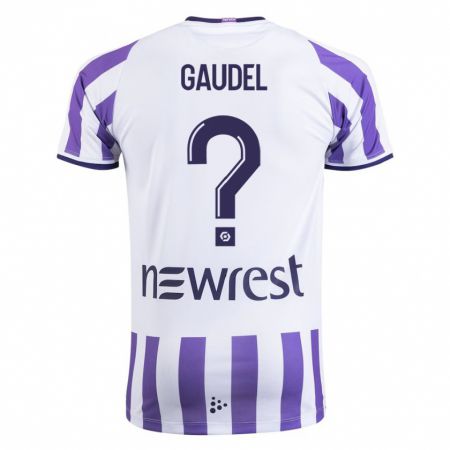 Kandiny Niño Camiseta Raphaël Gaudel #0 Blanco 1ª Equipación 2023/24 La Camisa Chile