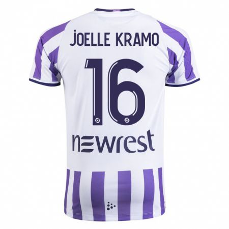 Kandiny Niño Camiseta Marie Joelle Kramo #16 Blanco 1ª Equipación 2023/24 La Camisa Chile