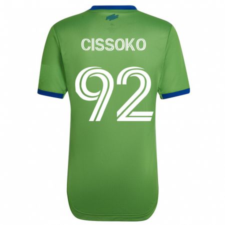 Kandiny Niño Camiseta Abdoulaye Cissoko #92 Verde 1ª Equipación 2023/24 La Camisa Chile