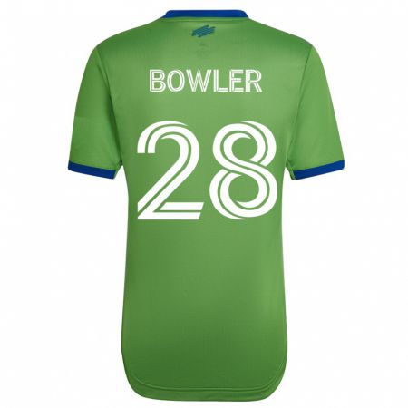Kandiny Niño Camiseta Rachel Bowler #28 Verde 1ª Equipación 2023/24 La Camisa Chile
