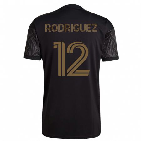 Kandiny Niño Camiseta Jeremi Rodríguez #12 Negro 1ª Equipación 2023/24 La Camisa Chile