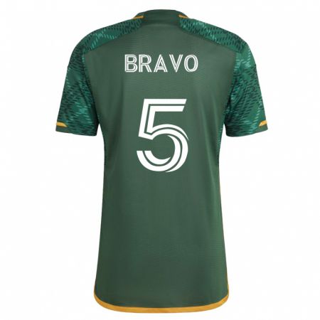 Kandiny Niño Camiseta Claudio Bravo #5 Verde 1ª Equipación 2023/24 La Camisa Chile