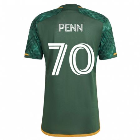 Kandiny Niño Camiseta Josh Penn #70 Verde 1ª Equipación 2023/24 La Camisa Chile