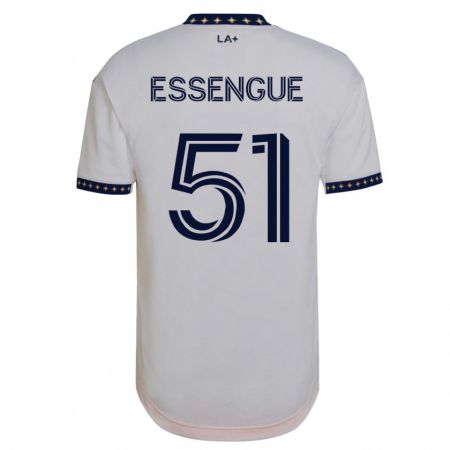 Kandiny Niño Camiseta Ascel Essengue #51 Blanco 1ª Equipación 2023/24 La Camisa Chile