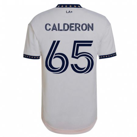 Kandiny Niño Camiseta Juan Calderón #65 Blanco 1ª Equipación 2023/24 La Camisa Chile