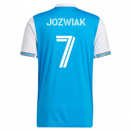 Kandiny Niño Camiseta Kamil Józwiak #7 Azul 1ª Equipación 2023/24 La Camisa Chile