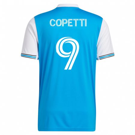 Kandiny Niño Camiseta Enzo Copetti #9 Azul 1ª Equipación 2023/24 La Camisa Chile