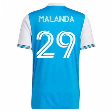 Kandiny Niño Camiseta Adilson Malanda #29 Azul 1ª Equipación 2023/24 La Camisa Chile