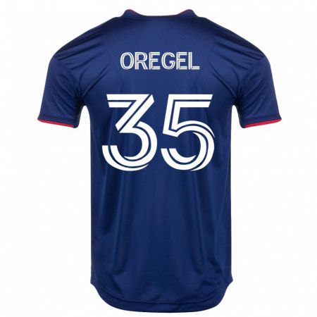 Kandiny Niño Camiseta Sergio Oregel #35 Armada 1ª Equipación 2023/24 La Camisa Chile