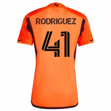 Kandiny Niño Camiseta Sebastian Rodriguez #41 Naranja 1ª Equipación 2023/24 La Camisa Chile
