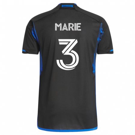 Kandiny Niño Camiseta Paul Marie #3 Azul Negro 1ª Equipación 2023/24 La Camisa Chile
