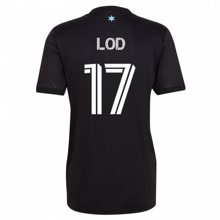 Kandiny Niño Camiseta Robin Lod #17 Negro 1ª Equipación 2023/24 La Camisa Chile
