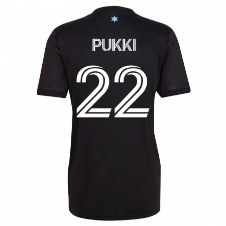 Kandiny Niño Camiseta Teemu Pukki #22 Negro 1ª Equipación 2023/24 La Camisa Chile