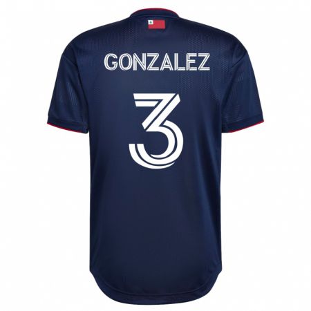 Kandiny Niño Camiseta Omar González #3 Armada 1ª Equipación 2023/24 La Camisa Chile