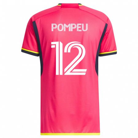 Kandiny Niño Camiseta Célio Pompeu #12 Rosa 1ª Equipación 2023/24 La Camisa Chile