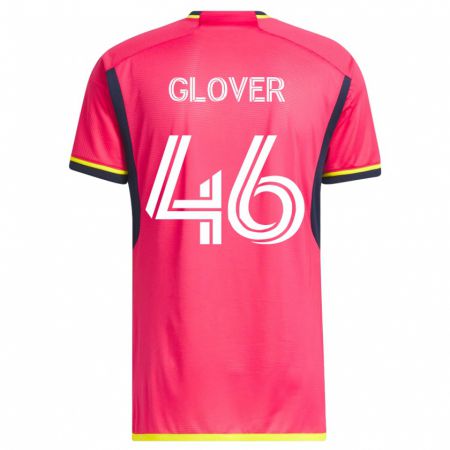 Kandiny Niño Camiseta Caden Glover #46 Rosa 1ª Equipación 2023/24 La Camisa Chile