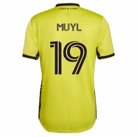 Kandiny Niño Camiseta Alex Muyl #19 Amarillo 1ª Equipación 2023/24 La Camisa Chile