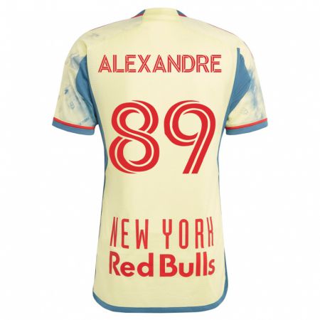 Kandiny Niño Camiseta Davi Alexandre #89 Amarillo 1ª Equipación 2023/24 La Camisa Chile