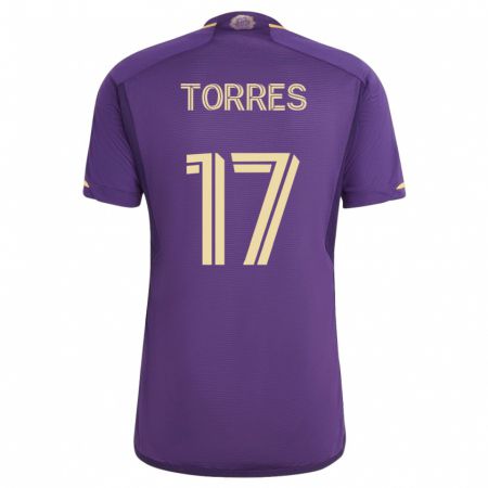 Kandiny Niño Camiseta Facundo Torres #17 Violeta 1ª Equipación 2023/24 La Camisa Chile