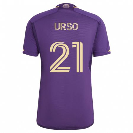Kandiny Niño Camiseta Júnior Urso #21 Violeta 1ª Equipación 2023/24 La Camisa Chile