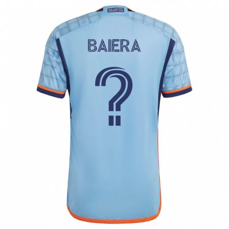 Kandiny Niño Camiseta Drew Baiera #0 Azul 1ª Equipación 2023/24 La Camisa Chile
