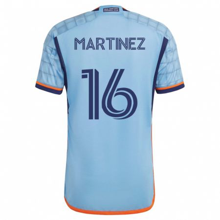 Kandiny Niño Camiseta Alonso Martínez #16 Azul 1ª Equipación 2023/24 La Camisa Chile