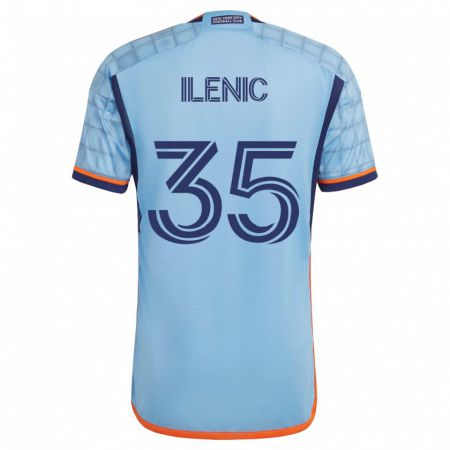 Kandiny Niño Camiseta Mitja Ilenic #35 Azul 1ª Equipación 2023/24 La Camisa Chile
