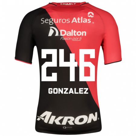 Kandiny Niño Camiseta Juan González #246 Negro 1ª Equipación 2023/24 La Camisa Chile