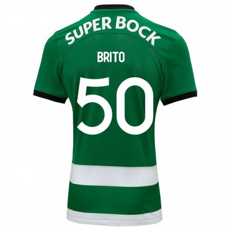 Kandiny Niño Camiseta Alexandre Brito #50 Verde 1ª Equipación 2023/24 La Camisa Chile