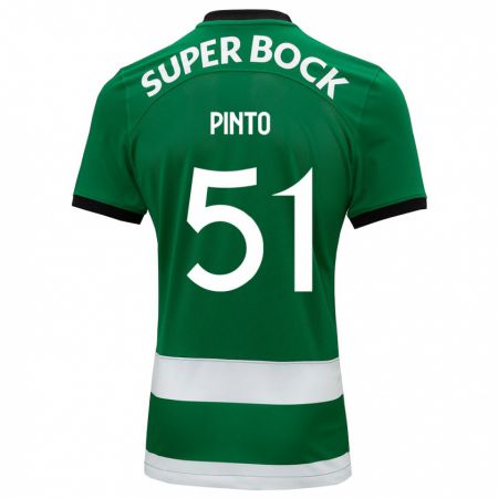 Kandiny Niño Camiseta Diogo Pinto #51 Verde 1ª Equipación 2023/24 La Camisa Chile