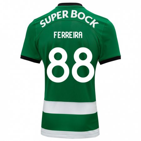 Kandiny Niño Camiseta Tiago Ferreira #88 Verde 1ª Equipación 2023/24 La Camisa Chile