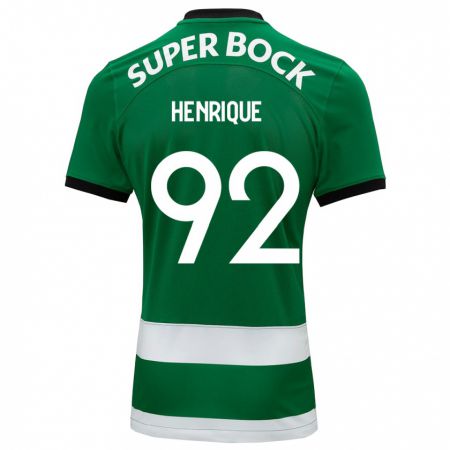 Kandiny Niño Camiseta Eduardo Henrique #92 Verde 1ª Equipación 2023/24 La Camisa Chile