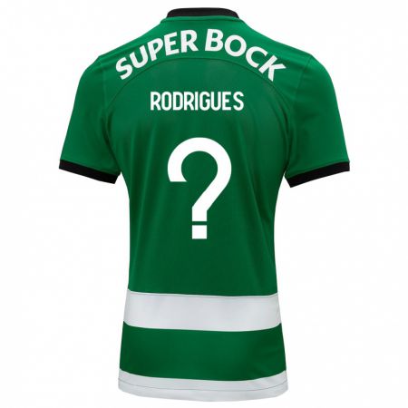 Kandiny Niño Camiseta João Rodrigues #0 Verde 1ª Equipación 2023/24 La Camisa Chile