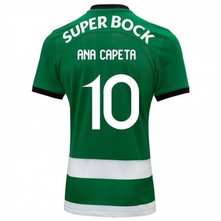 Kandiny Niño Camiseta Ana Capeta #10 Verde 1ª Equipación 2023/24 La Camisa Chile