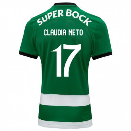 Kandiny Niño Camiseta Cláudia Teresa Pires Neto #17 Verde 1ª Equipación 2023/24 La Camisa Chile