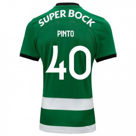 Kandiny Niño Camiseta Rita Pinto De Almeida #40 Verde 1ª Equipación 2023/24 La Camisa Chile